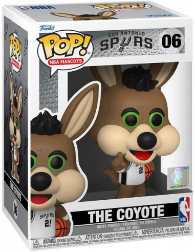 Basketball: Funko Pop! - Nba - Mascots: San Antonio Spurs - The Coyote (Vinyl Figure 06)