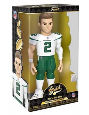 American Football: Funko Gold - Nfl - Ny Jets - Zach Wilson (12) (Premium Vinyl Figure)