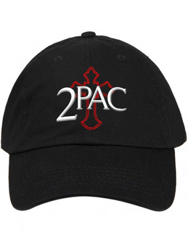 Tupac: Cross Logo Unisex Baseball Cap (Cappellino)