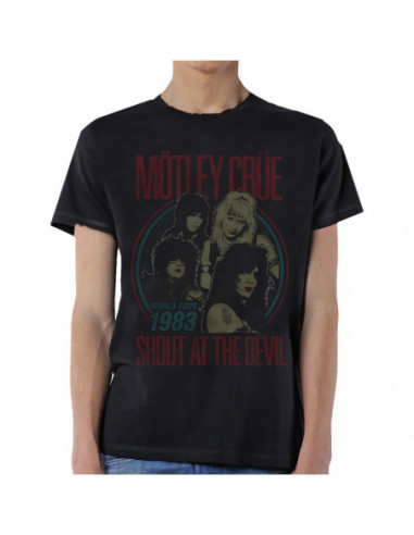 Motley Crue: Vintage World Tour Devil (T-Shirt Unisex Tg. XL)