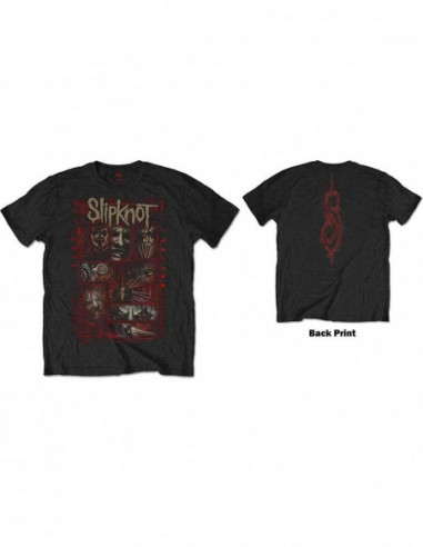 Slipknot: Sketch Boxes (Back Print) (T-Shirt Unisex Tg. XL)