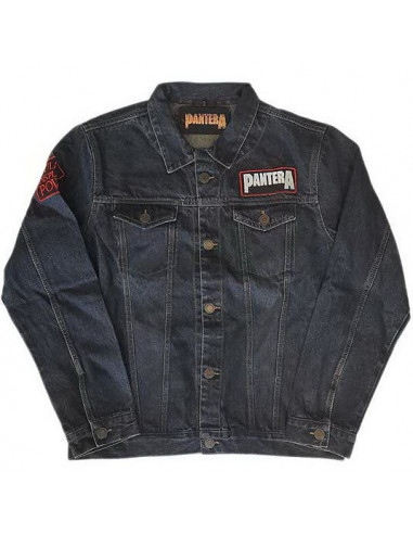 Pantera: Unisex Denim Jacket: Vulgar Display Of Power (Back and Sleeve Print) (Giacca Unisex Tg. L)