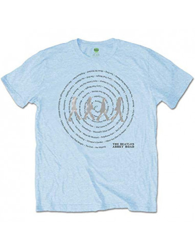 Beatles (The): Abbey Road Songs Swirl Blue (T-Shirt Unisex Tg. XL)