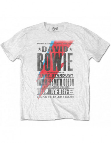 David Bowie: Hammersmith Odeon White (T-Shirt Unisex Tg. L)