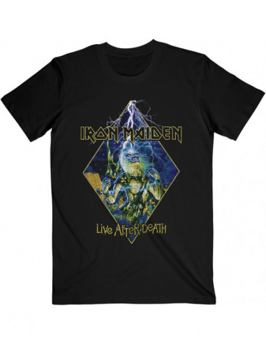 Iron Maiden - Iron Maiden Unisex Tee: Live After Death Diamond (Medium)