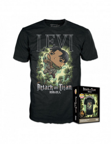 Attack On Titan: Funko Boxed Tee - Levi Ackerman Tg. S