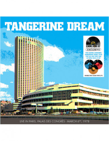 Tangerine Dream - Live Au Palais Des Congres 1978 (Box 3 Vinyl Orange,Red and Blue,Black Limited Edt