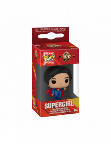 Dc Comics: Funko Pop! Pocket Keychain - The Flash - Supergirl