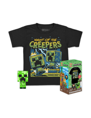 Minecraft: Funko Pocket Pop! & Tee - Blue Creeper Tg.M