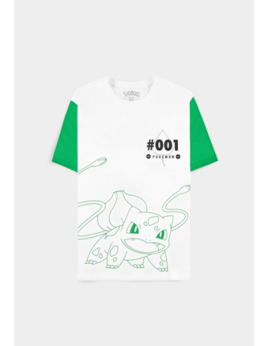 Pokemon: Bulbasaur White (T-Shirt Unisex Tg. XS)