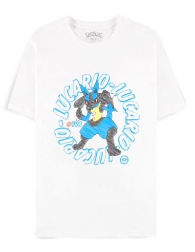 Pokemon: Lucario White (T-Shirt Unisex Tg. 2XL)