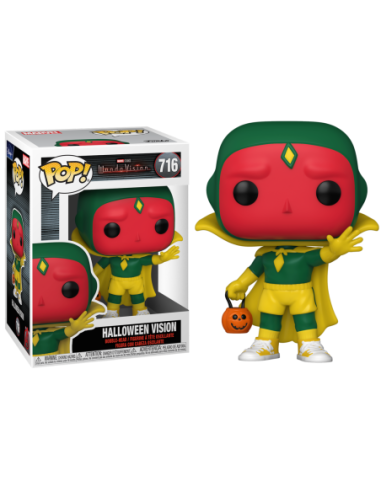 Marvel: Funko Pop! - Wandavision - Halloween Vision (Bobble-Head) (Vinyl Figure 716)