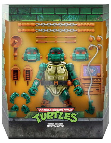 Teenage Mutant Ninja Turtles: Super7 - Ultimates! Wave 7 - Warrior Metalhead Michelangelo