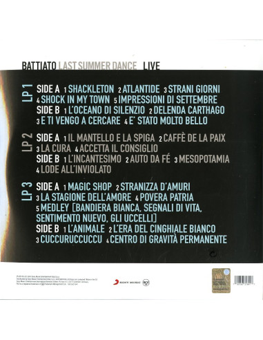 Battiato Franco - Last Summer Dance (3 LP)