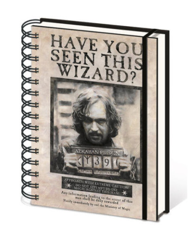 Harry Potter: Pyramid - Wanted Sirius Black (Wiro A5 Notebook / Quaderno)