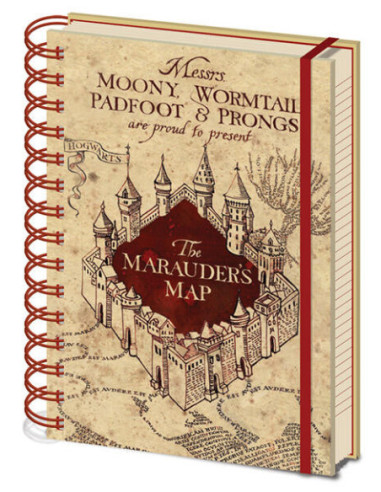 Harry Potter: Pyramid - The Marauders Map (Wiro A5 Notebook / Quaderno)