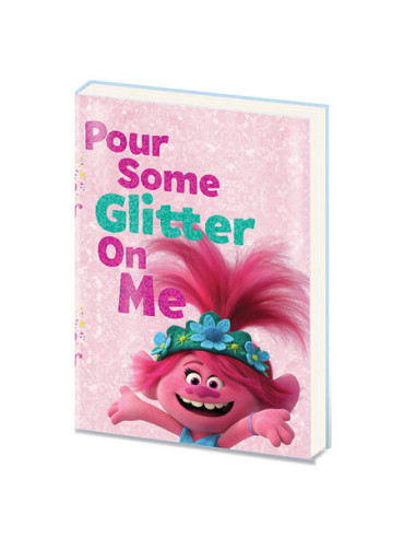 Trolls: Pyramid - World Tour - Pour Some Glitter PVC Premium A5 Notebook (Quaderno)