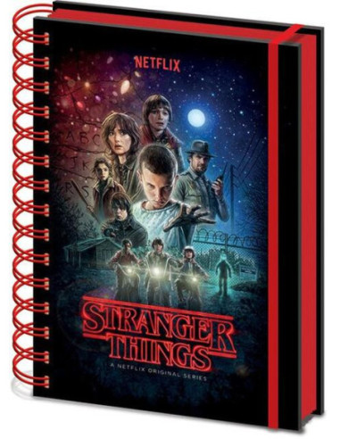 Stranger Things: Pyramid - One Sheet Metallic Cover (Wiro A5 Notebook / Quaderno)