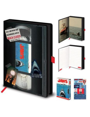 Jaws: Pyramid - Vhs A5 Premium Notebook (Quaderno)