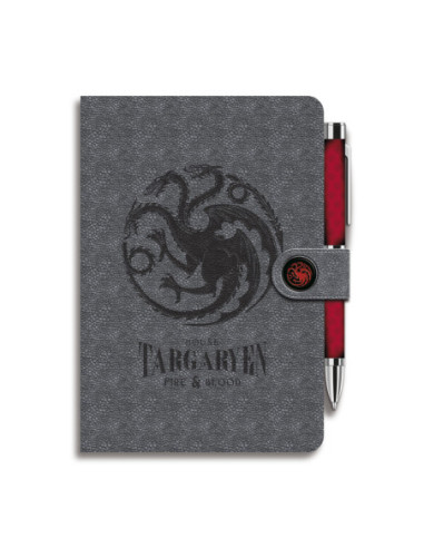 Game Of Thrones: Grupo Erik - Targaryen (Quaderno Premium A5 Con Penna Proiettore)