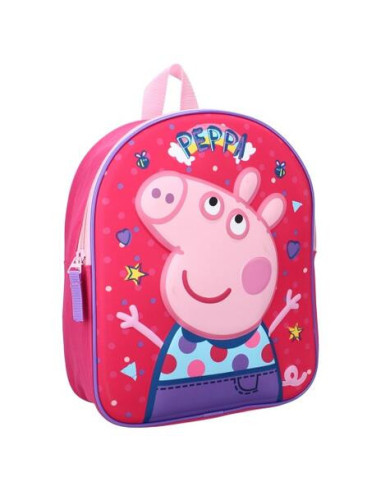 Peppa Pig: Vadobag - Friends Around Town (3D) Fuchsia (Backpack / Zaino)