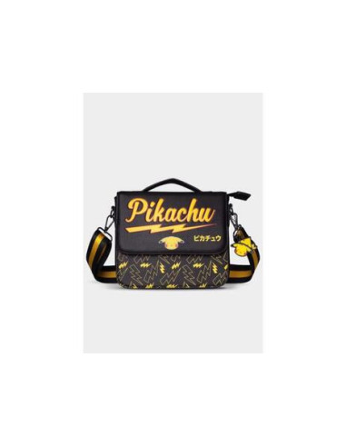 Pokemon: Difuzed - Pikachu Medium - Black (Shoulderbag Messenger / Borsa)