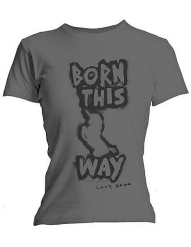 Lady Gaga: Btw Ladies Grey (T-Shirt Donna Tg. XL)