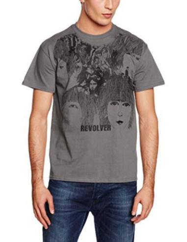 Beatles (The): Revolver Grey (T-Shirt Unisex Tg. S)