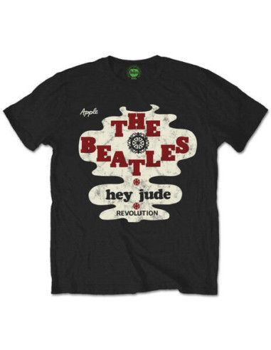 Beatles (The): Hey Jude/Revolution Black (T-Shirt Unisex Tg. M)