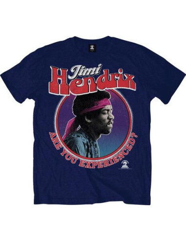 Jimi Hendrix: Are You Experienced Navy (T-Shirt Unisex Tg. M)