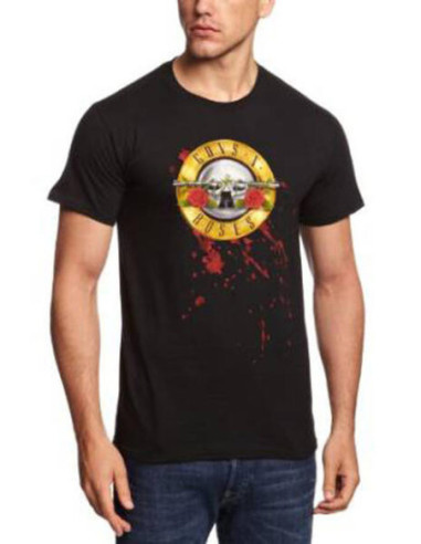 Guns N' Roses: Bullet Black (T-Shirt Unisex Tg. 2XL)