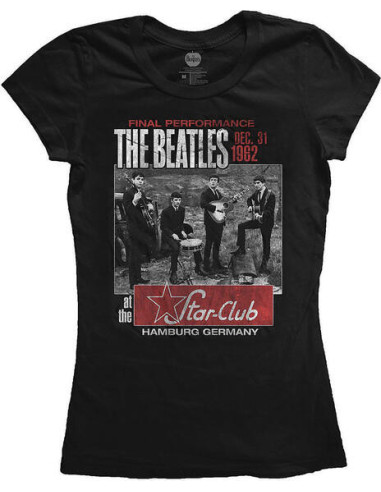 Beatles (The): Star Club Black (T-Shirt Donna Tg. S)