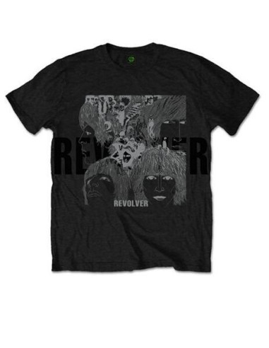 Beatles (The): Reverse Revolver Black (T-Shirt Unisex Tg. XL)