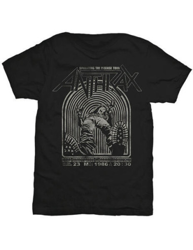 Anthrax: Spreading The Disease Black (T-Shirt Unisex Tg. S)