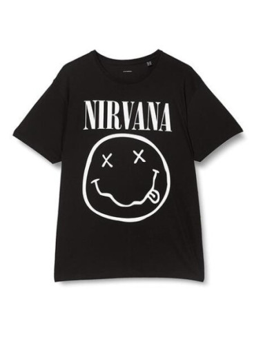 Nirvana: White Smiley (T-Shirt Unisex Tg. XL)