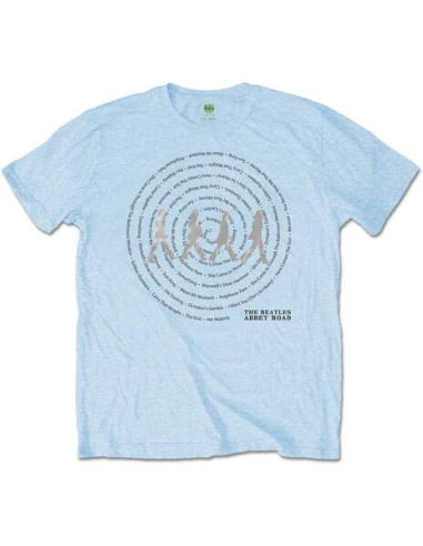 Beatles (The): Abbey Road Songs Swirl Blue (T-Shirt Unisex Tg. L)