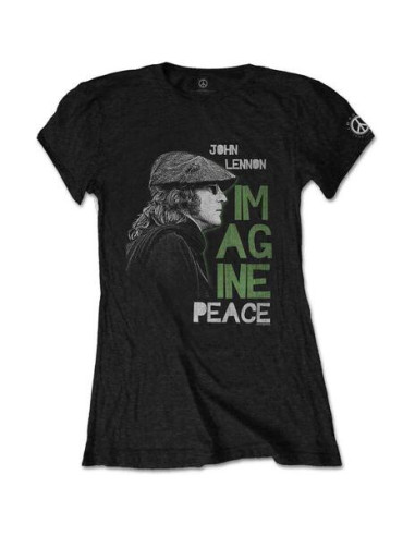 John Lennon: Imagine Peace (T-Shirt Donna Tg. M)