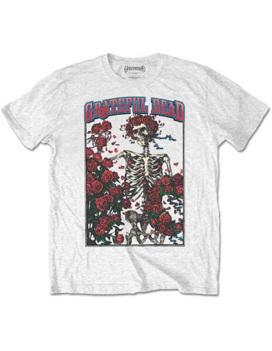 Grateful Dead (The): Bertha and Logo White (T-Shirt Unisex Tg. M)