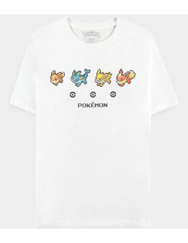 Pokemon: Eeveelutions White (T-Shirt Donna Tg. XL)