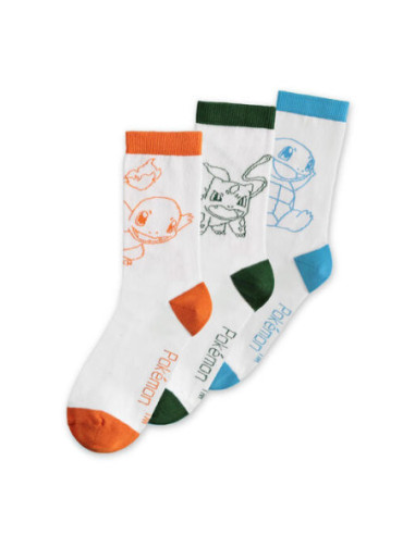 Pokemon: Crew - Multicolor (Socks 3 Pack / Calzini Unisex Tg. 39/42)