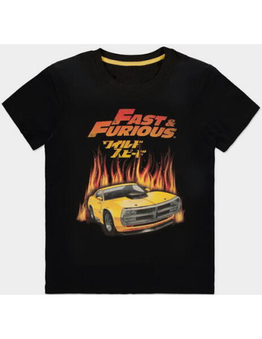 Fast and Furious: Hot Flames Black (T-Shirt Unisex Tg. 2XL)