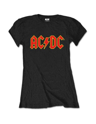 Ac/Dc: Logo Black (Retail Pack) (T-Shirt Donna Tg. M)