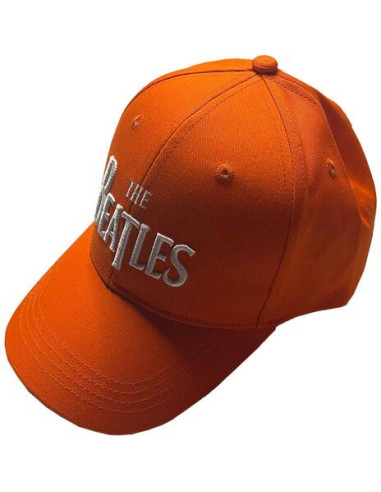 Beatles (The): Unisex Baseball Cap Gold Drop T Logo Orange (Cappellino)