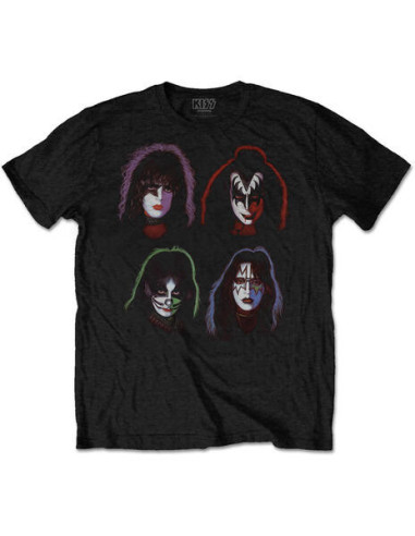 Kiss: Faces (T-Shirt Unisex Tg. M)