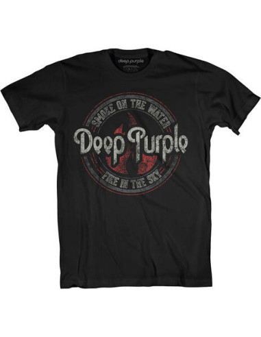 Deep Purple: Smoke Circle (T-Shirt Unisex Tg. M)