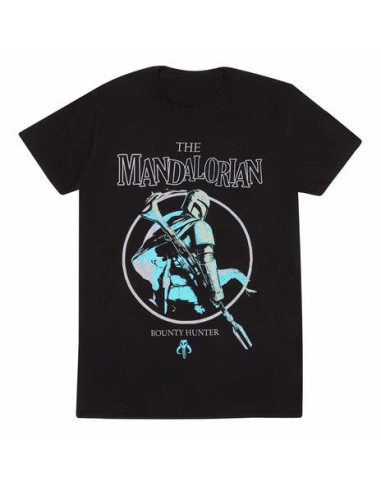 Star Wars: The Mandalorian - Grunge Poster - Black (T-Shirt Unisex Tg. 2XL)