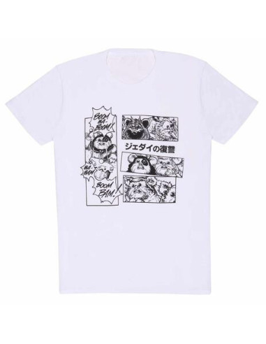 Star Wars: Ewok Manga - White (T-Shirt Unisex Tg. M)