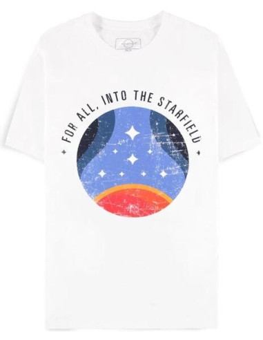 Starfield: For All Into The Starfield White (T-Shirt Unisex Tg. S)