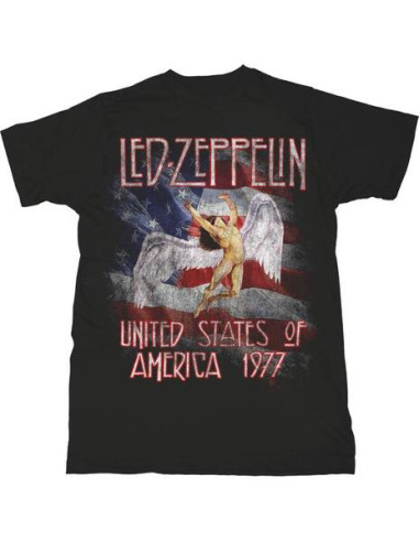 Led Zeppelin: Stars N' Stripes Usa '77. (T-Shirt Unisex Tg. XL)