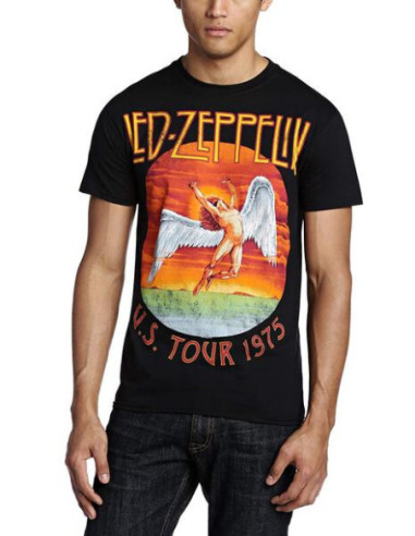 Led Zeppelin: Usa Tour '75. (T-Shirt Unisex Tg. S)